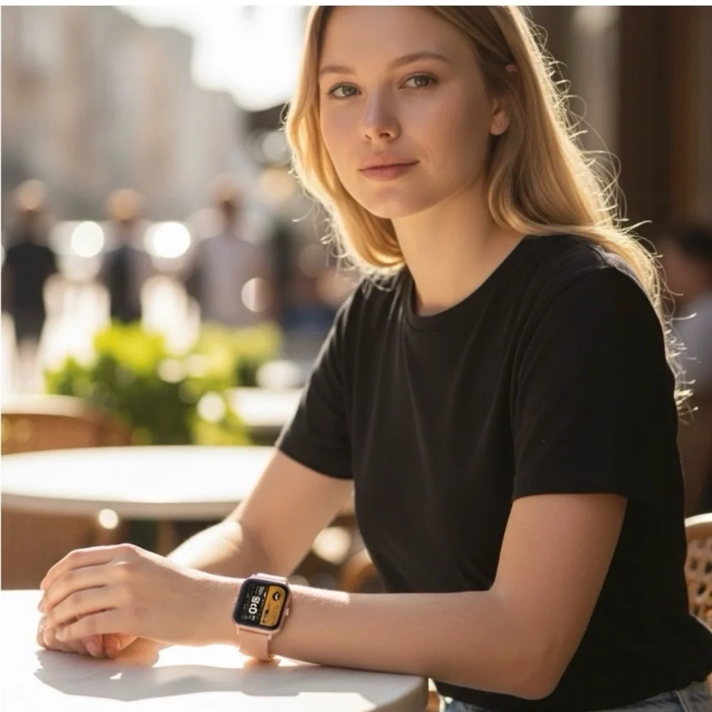 Doviico Smart Watch Rose Gold Blush Band New in Box FREE SHIPPING - Picture 5 of 5